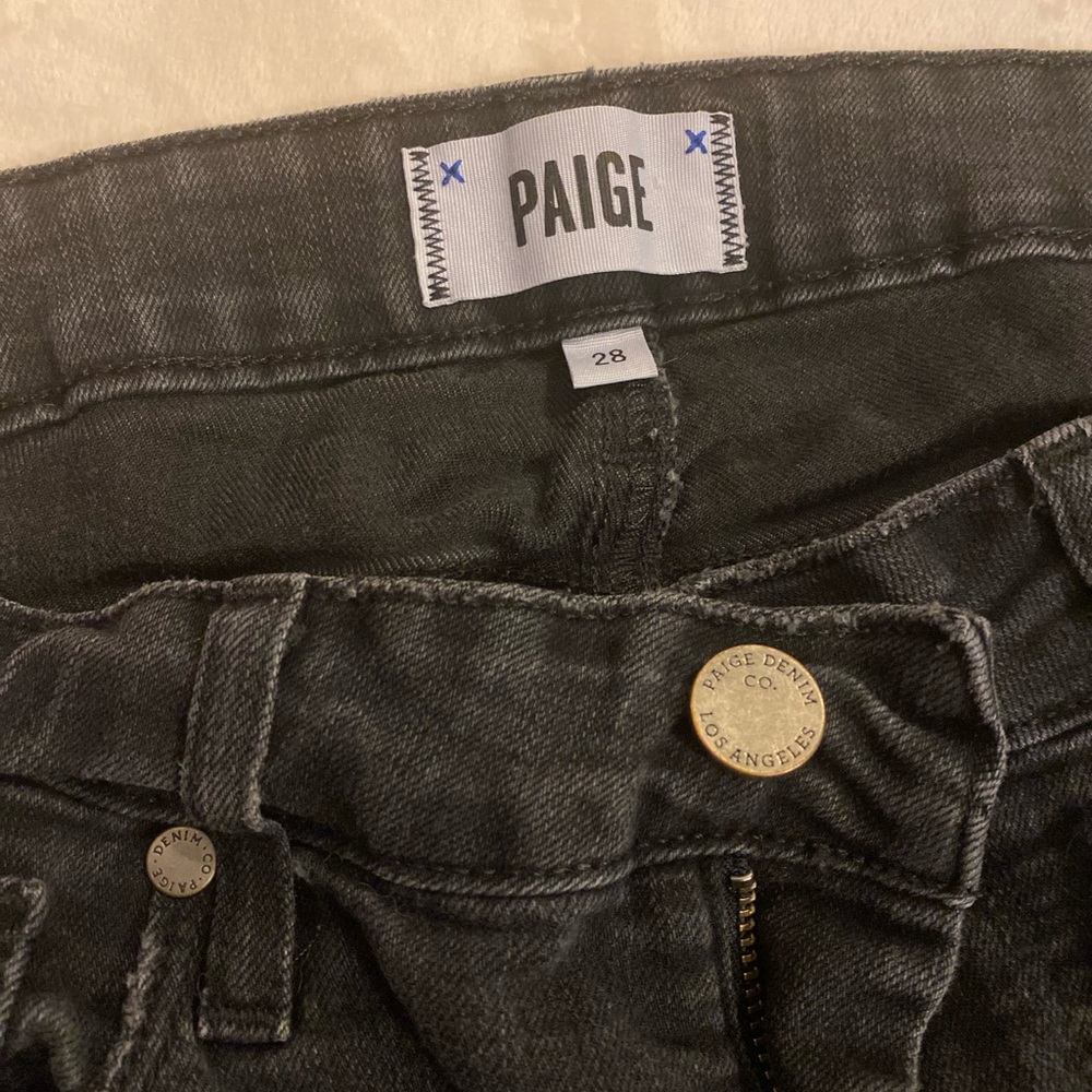 Paige Denim Sz 28 Verdugo Ankle Skinny Jeans -Gray